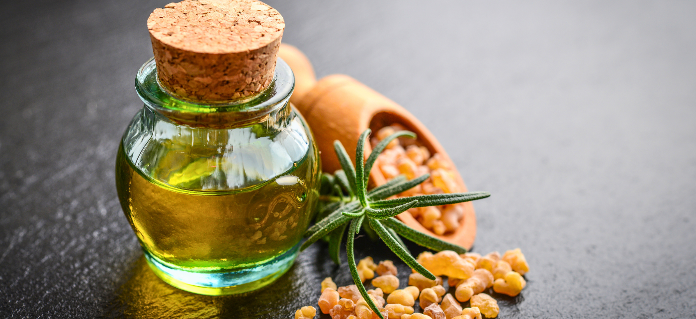 Natural essential oils background representing aromatherapy and wellness